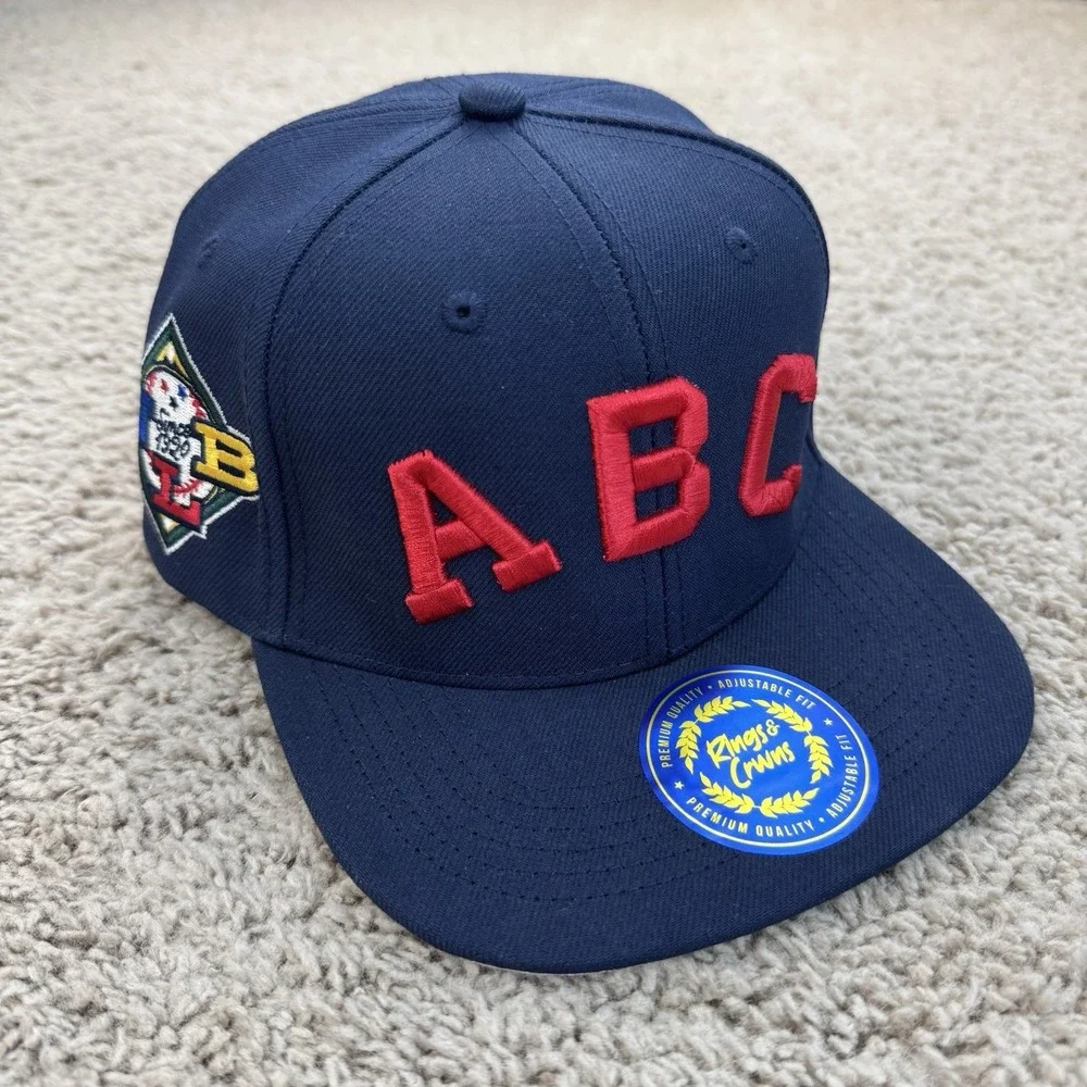 Atlanta Black Crackers Hat City Arch Youth Snapback Rings & Crwns NLB Side Patch